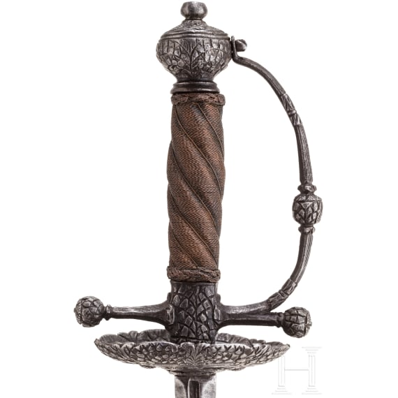 Eisengeschnittenes Glockenrapier, norddeutsch/fl&auml;misch, um 1660