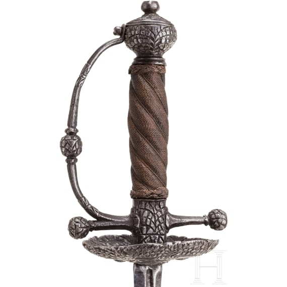 Eisengeschnittenes Glockenrapier, norddeutsch/fl&auml;misch, um 1660