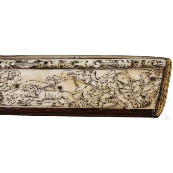 Voll verbeinte Renaissance-Armbrust aus Adelsbesitz, s&uuml;ddeutsch oder s&uuml;dosteurop&auml;isch, um 1580