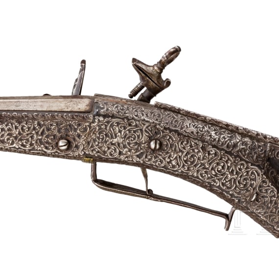 Eisengeschnittenes Steinschlossgewehr, Sardinien, 18. Jhdt.