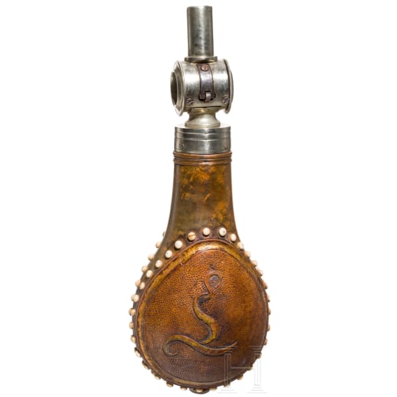 Pulverflasche, Frankreich, Mitte 19. Jhdt.