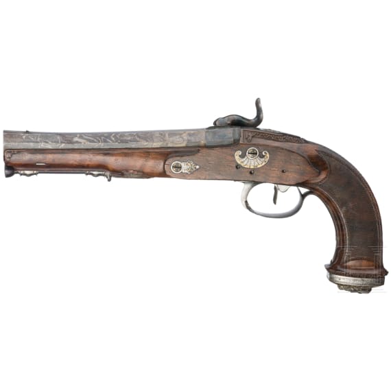 Luxus-Perkussionspistole, Italien oder Frankreich, um 1810