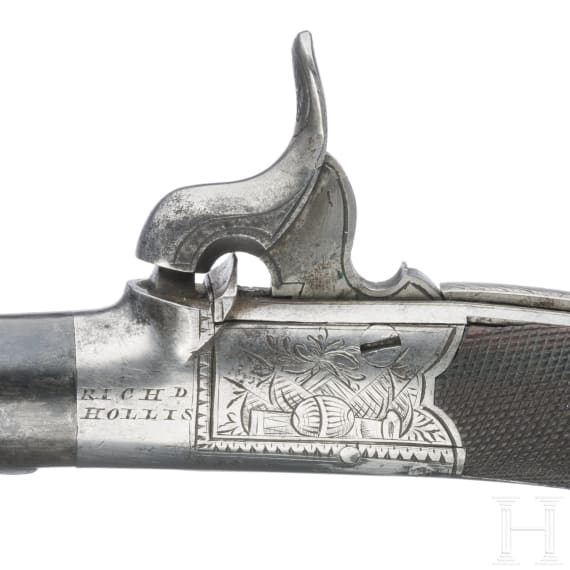 Ein Paar Perkussionsterzerole, Richard Hollis in London, um 1840