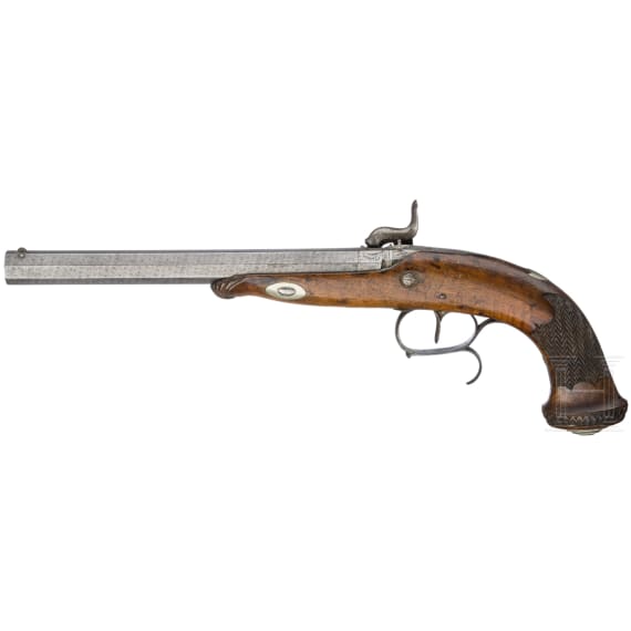 Ein Paar Perkussionspistolen, Belgien, um 1840