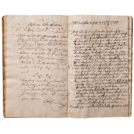 Documents of the riflemen's company Blankenhain, 1753 to 1801