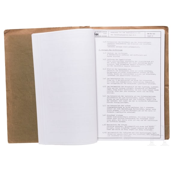 Heckler & Koch, various documents for P9 Sk