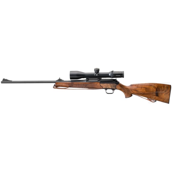 A Blaser R93 bolt action rifle, with Swarovski 3-12x50 scope and conversion barrel