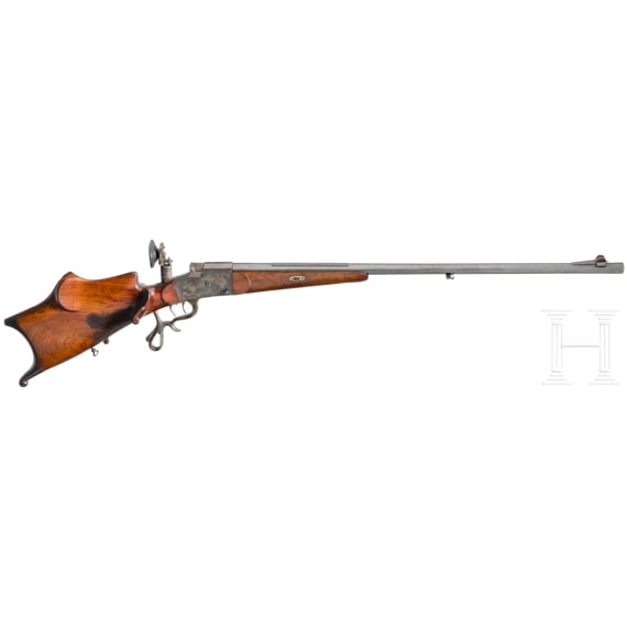 A single shot rifle, unsigned