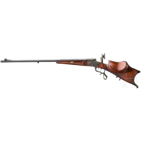 A single shot rifle, unsigned