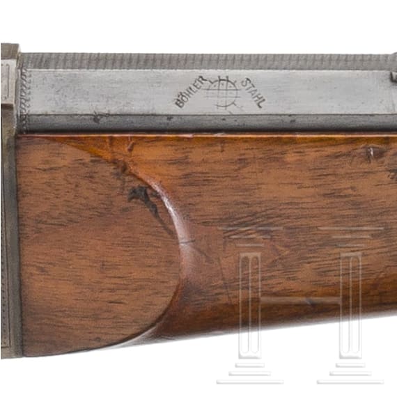 A single shot rifle, unsigned