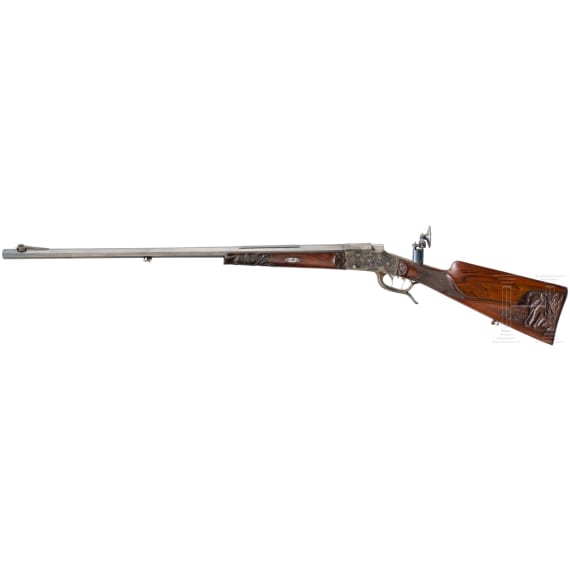 A single shot target rifle, unsigned