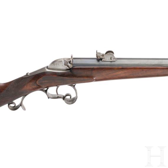 A single-shot rifle, unknown manufacturer, circa 1900