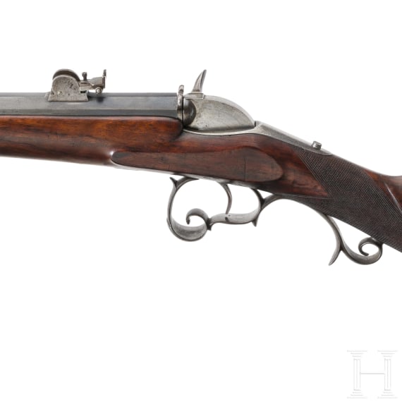 A single-shot rifle, unknown manufacturer, circa 1900