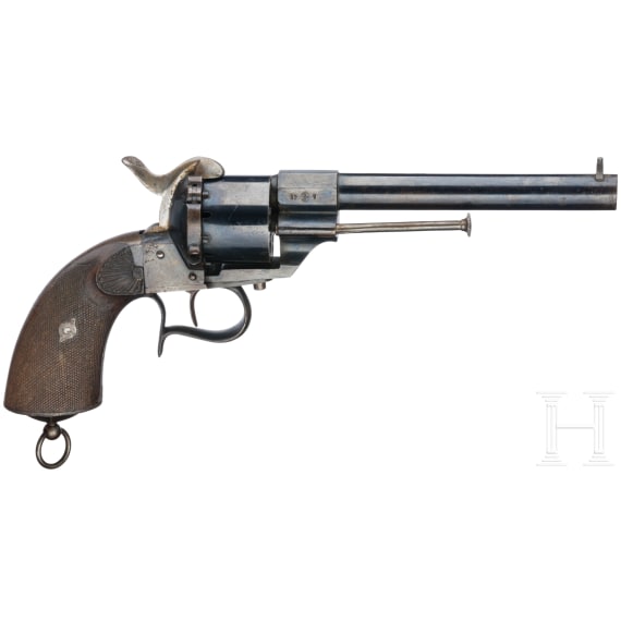 Ariznabarreta Mod. 1858 pin-fire revolver, Eibar, ca. 1860