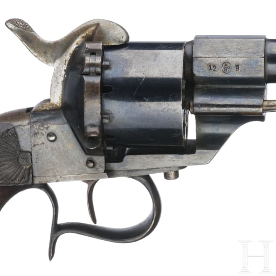 Ariznabarreta Mod. 1858 pin-fire revolver, Eibar, ca. 1860