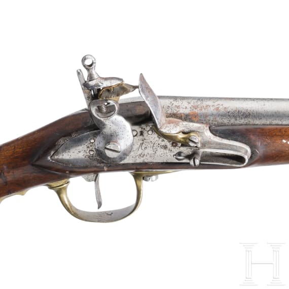An M 1777 musketoon, similar to the cavalry musketoon