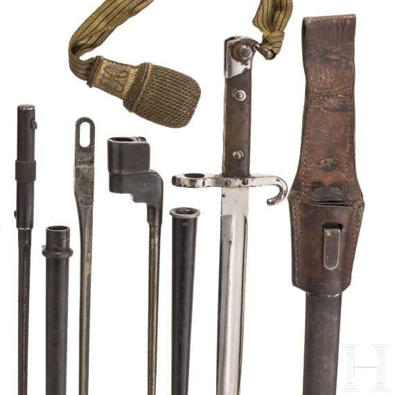 Six international bayonets, 19th / 20th century
