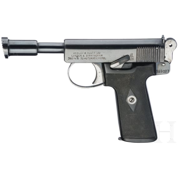 A Webley & Scott Pistol, H. K. Model (Humane Killer)