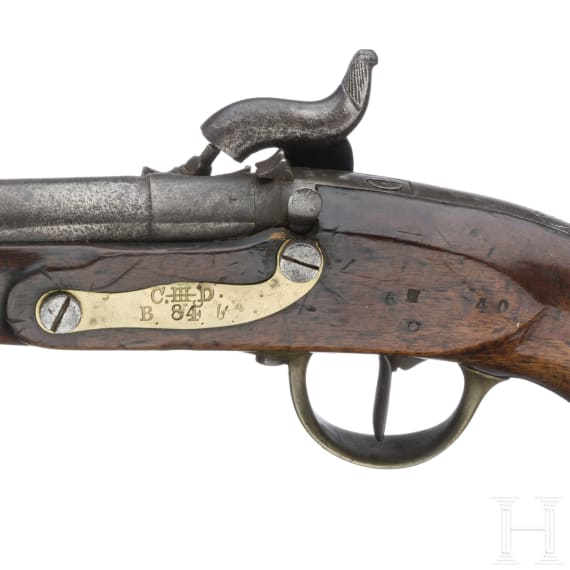 A Hanoverian rifled M 1818/43 "Kolbenpistole"