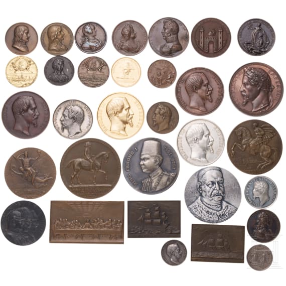 Sammlung 32 internationale Medaillen, 17. - 20. Jhdt.