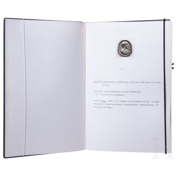 Daktyliothek der Gro&szlig;meister des Johanniter- und Malteser-Ordens, Gemmensammlung der Bayerischen Vereinsbank, 2. H&auml;lfte 20. Jhdt.