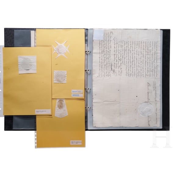Sammlung Papiersiegel und Originalmanuskripte des Malteserordens, 16. - 18. Jhdt.