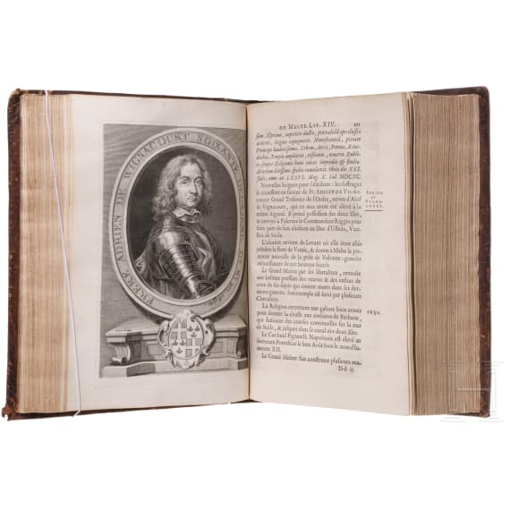 Ren&eacute;-Aubert de Vertot, "Histoire des chevaliers hospitaliers de Saint Jean de Jerusalem", vier B&auml;nde, Paris 1726