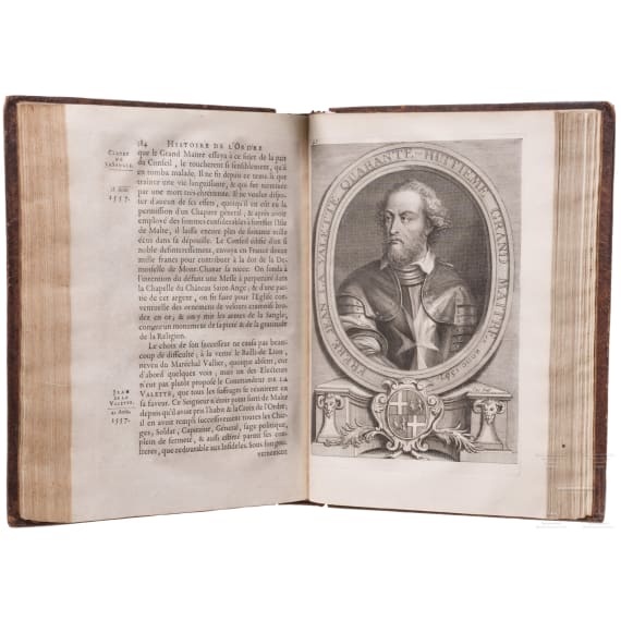 Ren&eacute;-Aubert de Vertot, "Histoire des chevaliers hospitaliers de Saint Jean de Jerusalem", vier B&auml;nde, Paris 1726