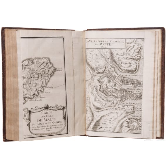 Ren&eacute;-Aubert de Vertot, "Histoire des chevaliers hospitaliers de Saint Jean de Jerusalem", vier B&auml;nde, Paris 1726