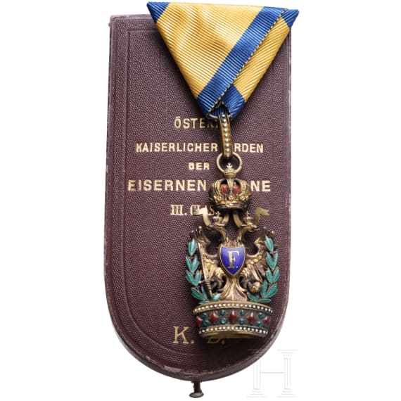 Orden der Eisernen Krone 3. Klasse mit Kriegsdekoration