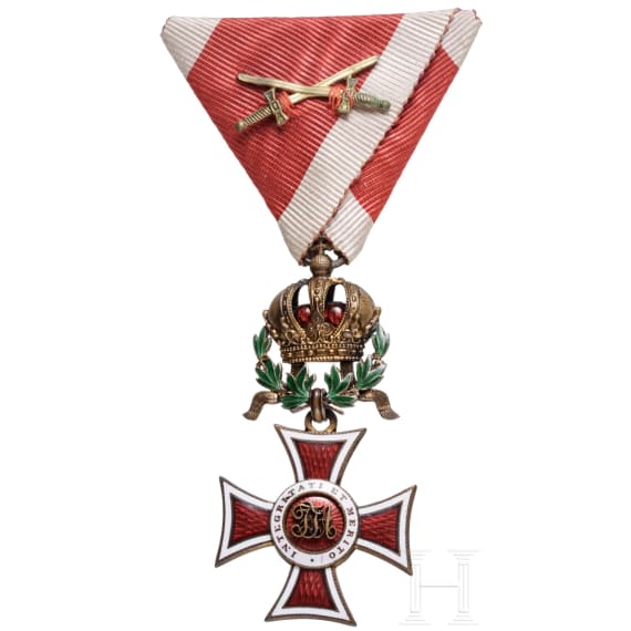 Leopold-Orden - Ritterkreuz mit Kriegsdekoration