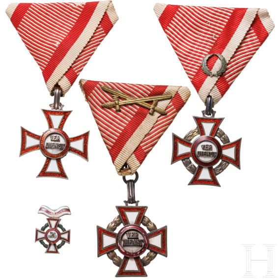 Drei Milit&auml;rverdienstkreuze 3. Klasse