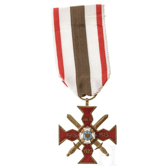 Wolyn-Kreuz mit Schwertern, 1. H&auml;lfte 20. Jhdt.