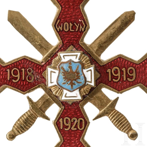 Wolyn-Kreuz mit Schwertern, 1. H&auml;lfte 20. Jhdt.