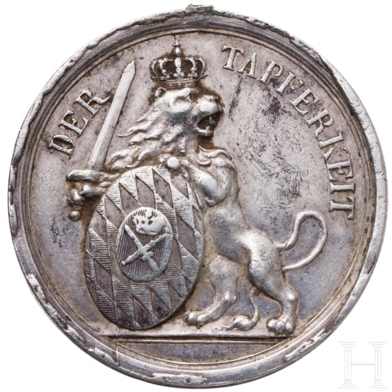 Silberne bayerische Milit&auml;r-Verdienstmedaille ("Tapferkeitsmedaille")