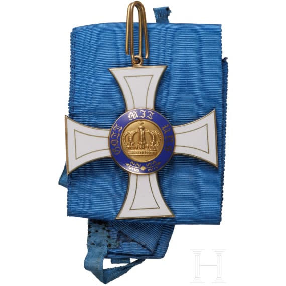 Aus bayerischem Adelsbesitz - Kreuz 2. Klasse des preu&szlig;ischen k&ouml;niglichen Kronen-Ordens im Etui