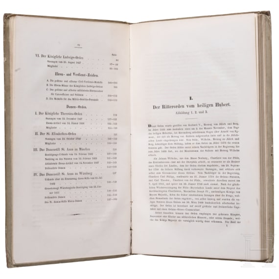 "Die Ritterorden des K&ouml;nigreiches Bayern" von Ludwig von Coulon, M&uuml;nchen, 1838