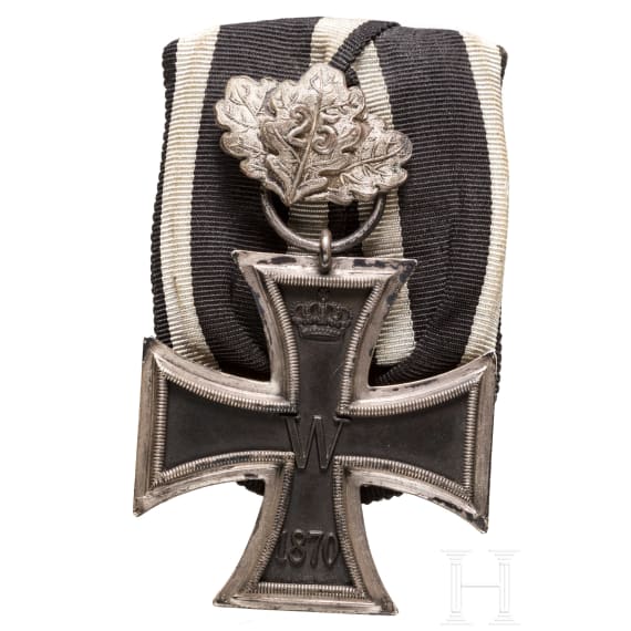 Replik des Eisernen Kreuzes 1870 2. Klasse mit Jubil&auml;ums-Eichenlaub