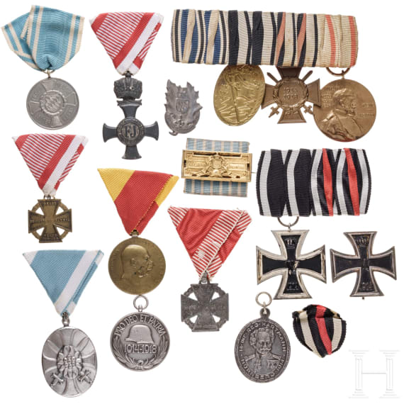 Ordenssammlung mit Eisernem Kreuz 1. Klasse 1914, deutsch/&Ouml;sterreich