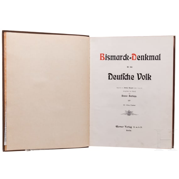 Sammlung patriotischer Prachtb&auml;nde, um 1890 - 1912