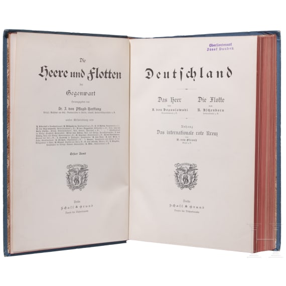 "Geschichte der k&ouml;niglich preu&szlig;ischen Fahnen und Standarten seit dem Jahre 1807", Band I und II