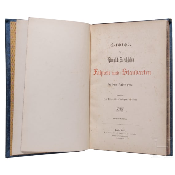 "Geschichte der k&ouml;niglich preu&szlig;ischen Fahnen und Standarten seit dem Jahre 1807", Band I und II