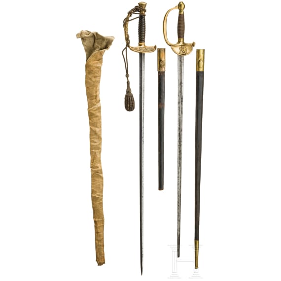 Zwei Degen f&uuml;r Offiziere der Armee unter Louis-Philippe I. (1830 - 1848)