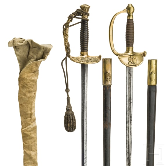 Zwei Degen f&uuml;r Offiziere der Armee unter Louis-Philippe I. (1830 - 1848)