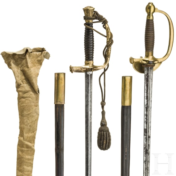 Zwei Degen f&uuml;r Offiziere der Armee unter Louis-Philippe I. (1830 - 1848)