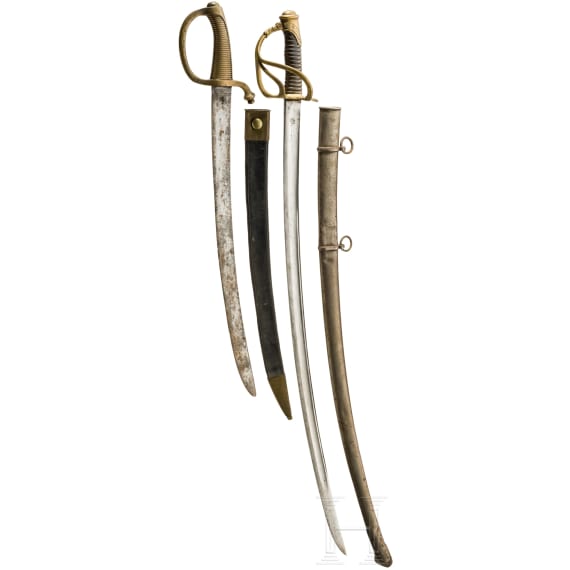 S&auml;bel M 1822 f&uuml;r Offiziere und Briquets&auml;bel