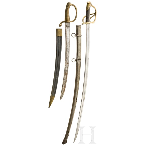 S&auml;bel M 1822 f&uuml;r Offiziere und Briquets&auml;bel