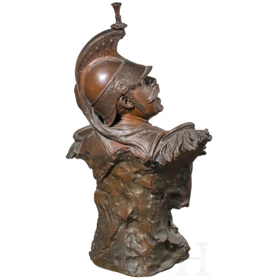 Adolphe Maubach - Bronzeskulptur "Chargez", um 1872