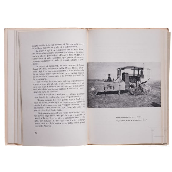 Gebundene Notizen eines Berichterstatters und zwei Brosch&uuml;ren zum Thema Caproni