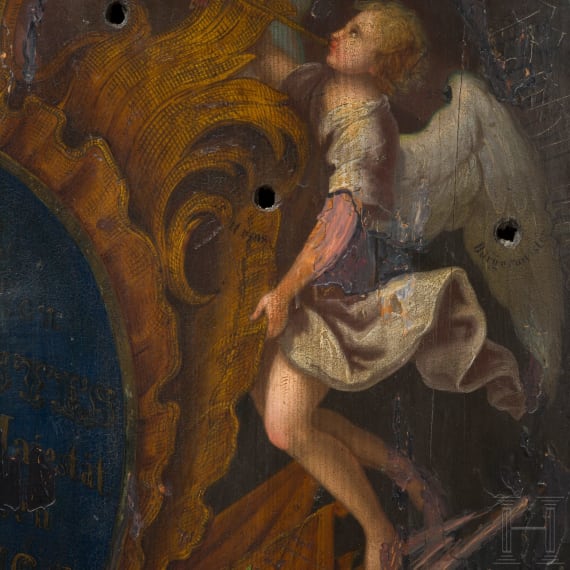 Sch&uuml;tzenscheibe zur Geburtstagsfeier des Kaisers Franz Josef I., &Ouml;sterreich, datiert 1853